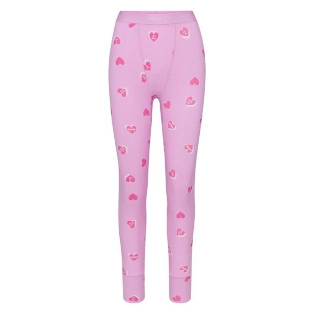 Skims Lounge Pants Valentine’s Day Petal Pink - NWT - Large